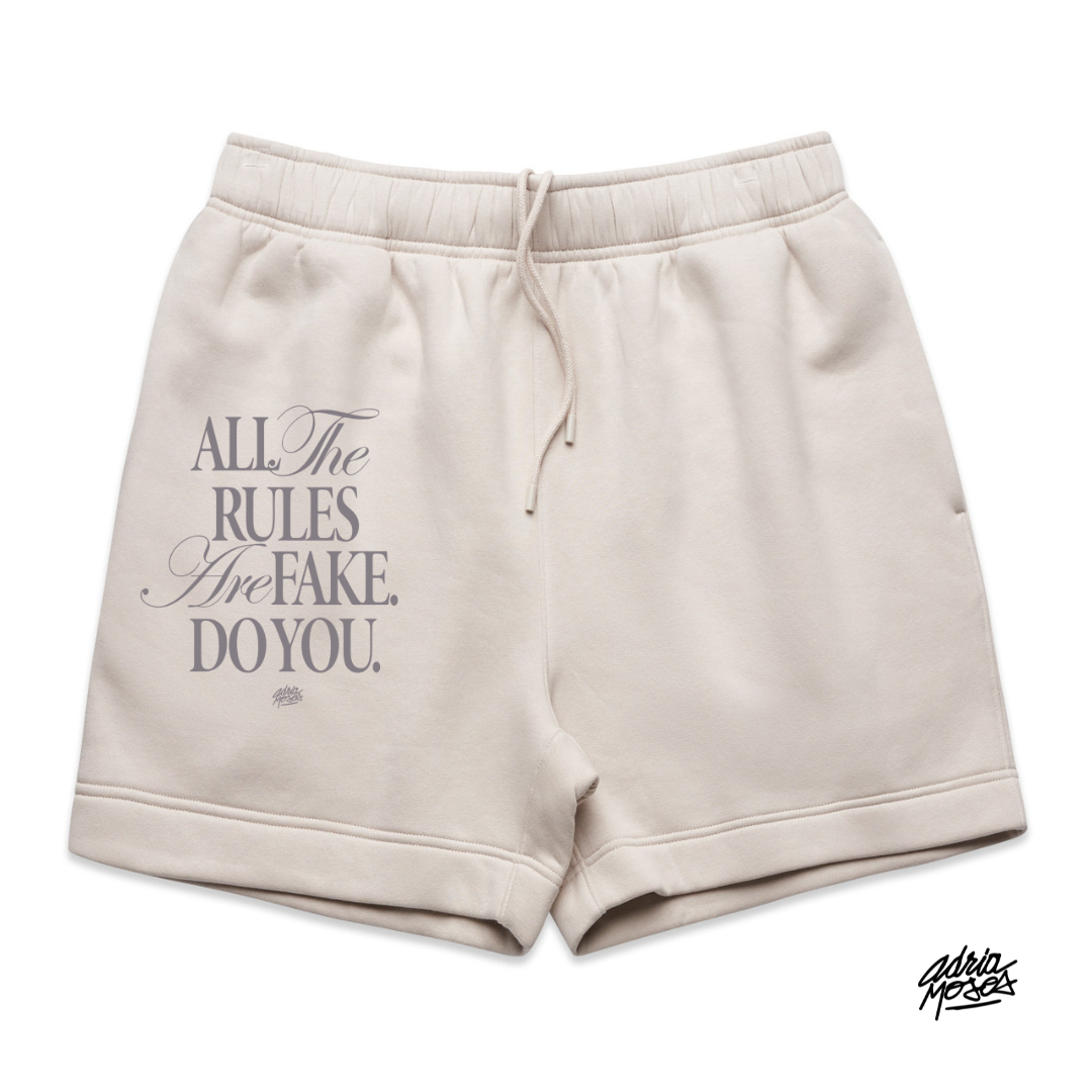 Limited Edition "All The Rules Are Fake" Relaxed Shorts