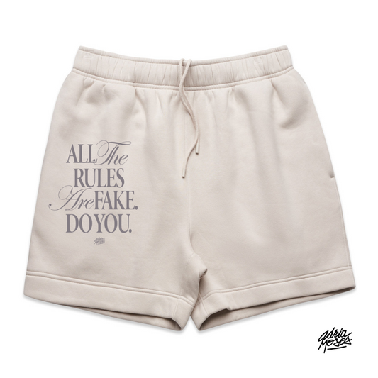 Limited Edition "All The Rules Are Fake" Relaxed Shorts